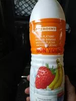 Mängden socker i Yogur líquido fresa y platano