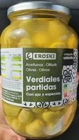 Mängden socker i Verdiales partidas