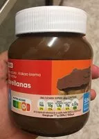Mängden socker i Crema de cacao y avellanas