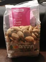 Mängden socker i Almendra cruda con piel
