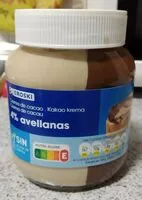 Mängden socker i Crema de cacao 4% avellanas