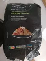 Mängden socker i Muesli con almendras, avellanas y nueces