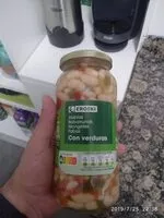 Mängden socker i Alubias con verduras