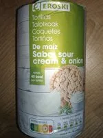 Mängden socker i Tortitas de maíz sabor sour cream & onion