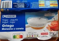 Mängden socker i Yogur griego manzana y canela