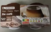 Mängden socker i Flan de café