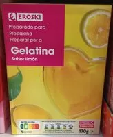 Mängden socker i Preparado para gelatina sabor limón