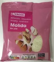 Mängden socker i Almendra molida sin piel