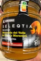 Mängden socker i Mermelada de melocotón del valle del Ebro y maracuyá