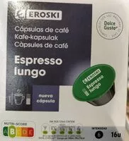 Mängden socker i Cápsulas de café espresso lungo