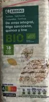 Mängden socker i Tortitas de arroz integral, trigo sarraceno, quinoa y lino