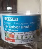 Mängden socker i Refresco té sabor limón 0%