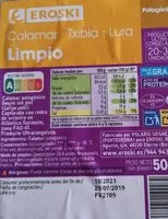 Mängden socker i Calamar limpio congelado