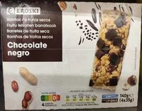 Mängden socker i Barritas de frutos secos chocolate negro