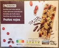 Mängden socker i Barritas de frutos secos frutos rojos