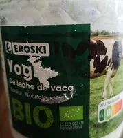Mängden socker i Yogur de leche de vaca bio