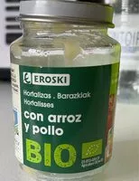 Mängden socker i Hortalizas con arroz y pollo BIO