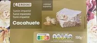 Mängden socker i Turron imperial cacahuete