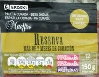 Mängden socker i Paleta curada reserva