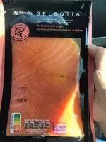 Mängden socker i Salmón noruego ahumado en maderas nobles