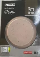 Mängden socker i Paté de pato con trufa