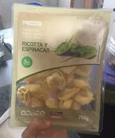 Mängden socker i Tortelloni ricotta y espinacas