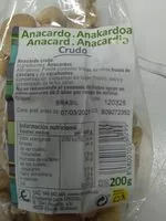 Mängden socker i Anacardo crudo