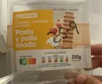 Mängden socker i Pasta y pollo asado