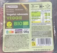 Mängden socker i Escalope Vegetal rebozado VEGGIE