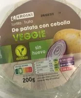 Mängden socker i Tortilla de patata con cebolla