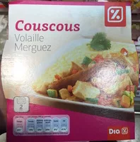 Mängden socker i Couscous Volaille Merguez