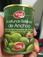 Mängden socker i Aceitunas verdes rellenas de anchoa
