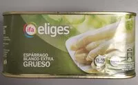 Mängden socker i Espárrago blanco extra grueso