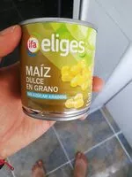 Mängden socker i Maíz dulce en grano s/a IFA