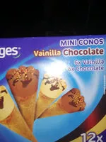 Mängden socker i Mini conos Vainilla chocolate