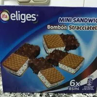 Mängden socker i Mini Sándwich Bombón Stracciatella