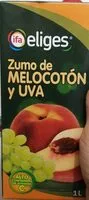 Mängden socker i Zumo de melocotón y uva