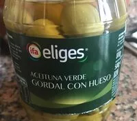 Mängden socker i Aceitunas verde Gordal con hueso