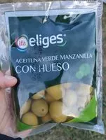 Mängden socker i Aceituna verde manzanilla con hueso