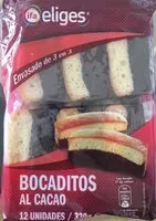 Mängden socker i Bocaditos al cacao