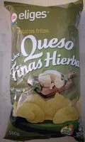 Mängden socker i Patatas fritas sabor queso finas hierbas