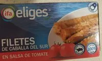 Mängden socker i Filetes de caballa del sur en salsa de tomate