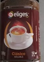 Mängden socker i Café clásico soluble