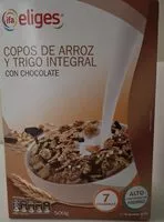 Mängden socker i Copos de arroz y trigo integral con chocolate