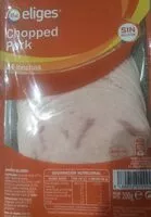 Mängden socker i Chopped pork