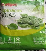 Mängden socker i Espinacas hojas