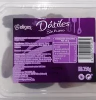 Mängden socker i Dátiles sin hueso IFA eliges