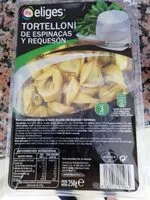 Mängden socker i Tortelloni de espinacas y requesón