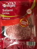 Mängden socker i Salami extra
