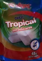 Mängden socker i Chicle tropical sin azúcares